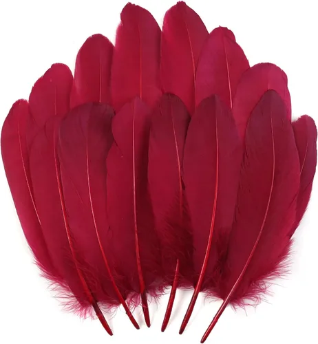 Vista 22 de THARAHT 120 plumas de ganso azul aguamarina naturales a granel de 6-8 pulgadas 5.9-7.9 in para manualidades, bricolaje, cosplay, boda, fiesta