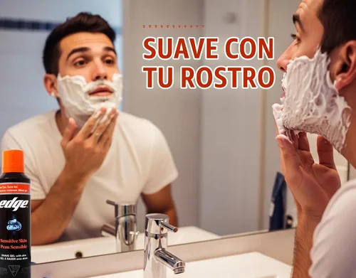 Vista 8 de Edge Gel de afeitado para hombres pieles sensibles, 7 onzas (paquete de 6) Edge