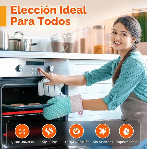 Vista 6 de Protección para estantes de horno de silicona - Protector de estante resistente al calor para estufa, protector lateral de calor para la parrilla