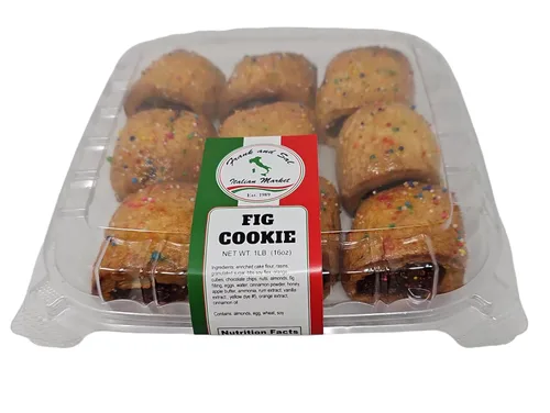 Vista 3 de Galleta de higo italiana de 1 libra de galletas tradicionales hechas a mano de Italia - Horneadas en Brooklyn - Cucidati