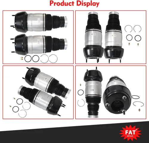 Vista 4 de Par delantero izquierdo derecho amortiguador amortiguador aire suspensión bolsas compatibles con Mercedes-Benz W166 X166 ML350 ML400 ML500 ML550