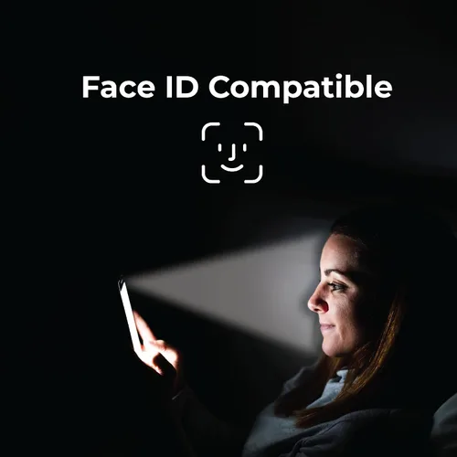 Vista 6 de Paquete de 2 protectores de pantalla de privacidad para iPhone 13/13 Pro/14 película de vidrio templado privado antiespía, dureza 9H y resistente a