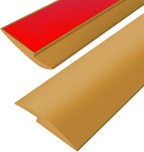 Vista 9 de Tira de transición autoadhesiva para umbral de alfombra a madera, cubierta protectora de borde de suelo ligera, para transiciones con diferencias