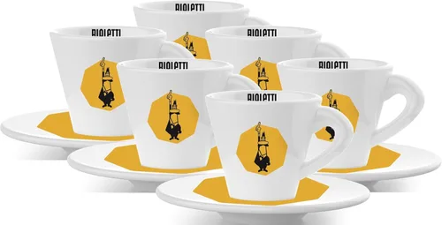 Vista 5 de Bialetti Tazas Taza de café de porcelana, color blanco