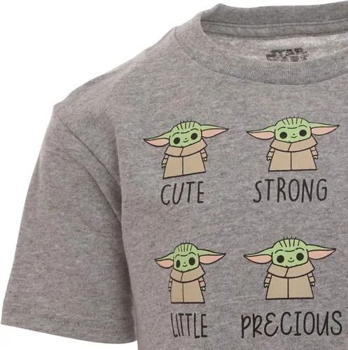 Vista 5 de STAR WARS The Mandalorian Baby Grogu - Paquete de 2 camisetas azulblanco, azul, blanco