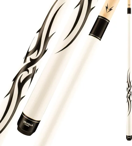 Vista 3 de Viking Valhalla 200 Series Pool Cue 58" Billiards Stick Pick Your Design Negro