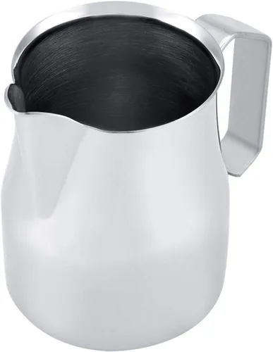Vista 2 de Jarra de espuma de leche, grado premium cuidadosamente elaborada, segura, duradera, resistente al calor, resistente al óxido, café para cocina