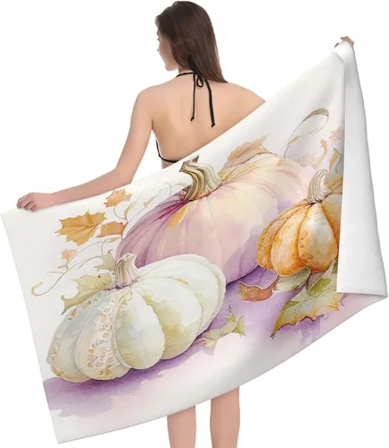 Vista 17 de Toallas de playa de microfibra con patrón de copos de nieve blancos de invierno para adultos, de secado rápido, ligeras, absorbentes, toalla