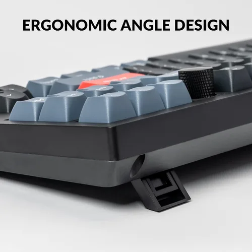 Vista 8 de Keychron V3 - Perilla de teclado mecánico con cable, versión TKL QMKVIA programable con interruptor marrón Keychron K Pro intercambiable en caliente