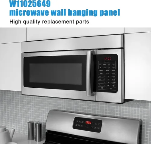 Vista 4 de W11025649 W10440498 Soporte de montaje para microondas de 29 pulgadas compatible con Whirlpool Maytag Placa de montaje en pared para microondas
