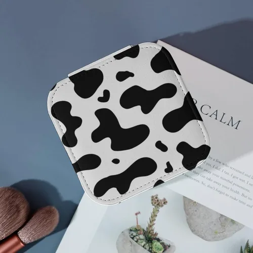 Vista 6 de Joyero personalizado, organizador de joyas de cuero personalizado, estuche de joyería pequeño de viaje, collar y aretes, diseño de foto, texto, caja
