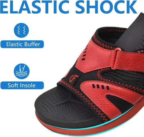 Vista 5 de COFACE Sandalias de recuperación deportiva para hombre, fascitis plantar, suaves, ligeras, ortopédicas