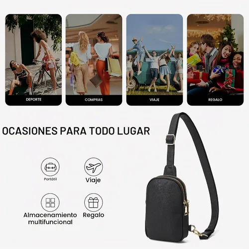 Vista 9 de Bolsos bandolera y riñoneras - Regalos de bolsos de cinturón para mujeres