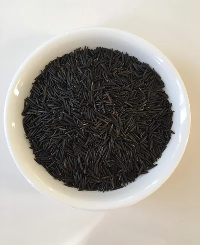 Vista 5 de Alce Lake Wild Rice - Arroz negro silvestre cultivado en Minnesota con recetas - Arroz silvestre cosechado a mano - 16 onzas
