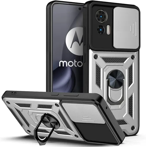Vista 29 de Compatible con carcasa de soporte Infinix Zero Ultra 5G, con cubierta de lente de cámara deslizante compatible con funda Infinix Zero Ultra 5G Negro