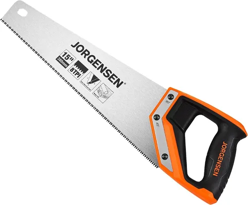 Vista 10 de JORGENSEN Sierra de mano Pro de 20 pulgadas, 11 TPI de corte fino ergonómica con mango de aluminio no deslizante por soldadura ultrasónica