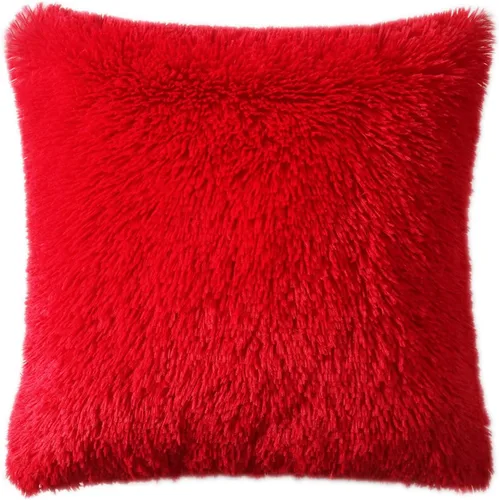 Vista 10 de DECOBIRD Funda de almohada de 18 x 18 pulgadas, extra suave, lumbar, peluda, de piel sintética, decoración del hogar, funda de cojín de doble cara