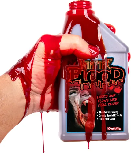 Vista 2 de Pinta de sangre para Halloween, sangre de vampiro; 16 onzas