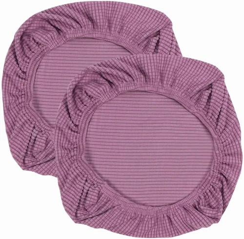 Vista 22 de Yikko - Fundas elásticas de jacquard con licra, con textura de grano de maíz, para sillas, aptas para oficina, comedor, bar, fundas para asientos