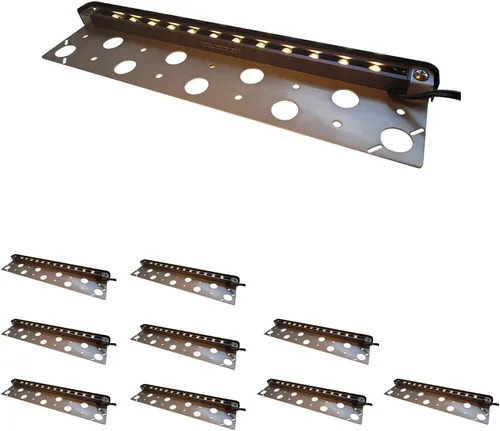 Vista 7 de COLOER Paquete de 2 luces LED Hardscape de 13 pulgadas 2.5W 240LM 2700K