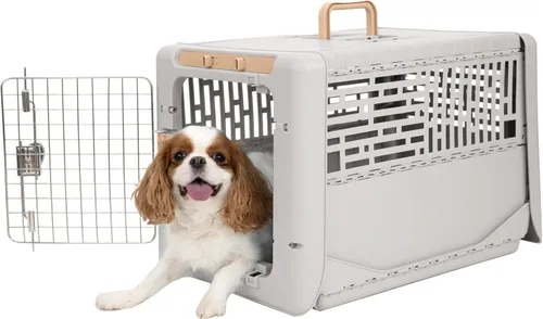 Vista 10 de SportPet Designs Transportador de viaje plegable para mascotas XS (azul), perrera de lados duros para perros pequeños, cachorros, gatos, gatitos