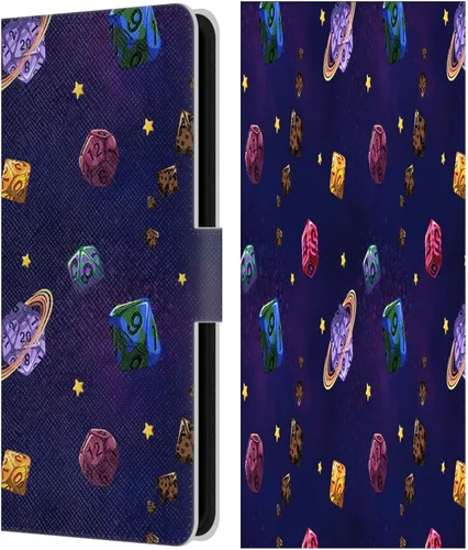 Vista 108 de Head Case Designs Officially Licensed Carla Morrow Colorful Space Dice Patterns Leather Wallet Case Compatible with Samsung Galaxy A07 4G