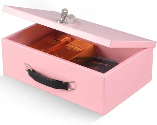 Vista 9 de xydled Caja Fuerte Resistente al Fuego Caja Fuerte con Cerradura de Llave para Almacenamiento de Seguridad en Casa y Oficina de Objetos de Valor