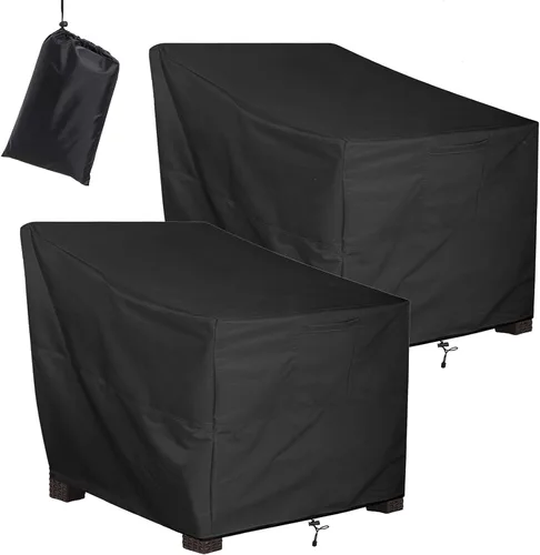 Vista 7 de ALSTER Fundas para Sillas de Patio, Funda para Asiento Profundo de Sillón, Resistentes e Impermeables, Fundas para Muebles de Patio al Aire Libre 1