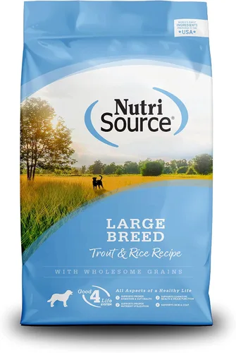 Vista 10 de NutriSource Alimento seco para perros de raza grande, carne de res y arroz, 26 libras Apoyo digestivo probiótico y prebiótico, piel y pelaje