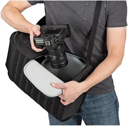 Vista 7 de Lowepro ProTactic 450 AW II - Mochila modular con funda de portátil para todas las estaciones, de hasta 15 pulgadas, para tableta, Canon/Sony