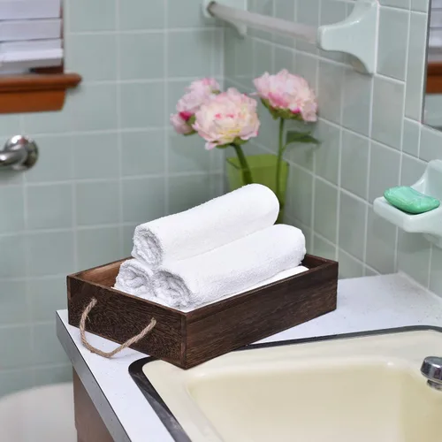 Vista 4 de Pacific Linens Toallas de cocina 100 % algodón, trapos absorbentes para limpiar la encimera, secar a mano platos – gruesas, suaves, duraderas Blanco