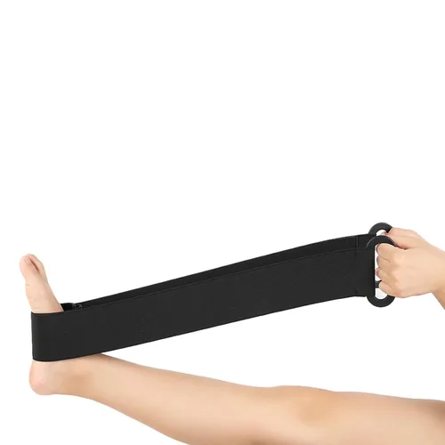 Vista 7 de Correa de ejercicio de estiramiento, cinturón de entrenamiento de tobillo plantar, bandas de resistencia para ejercicio de fuerza, 3.3 pies de largo