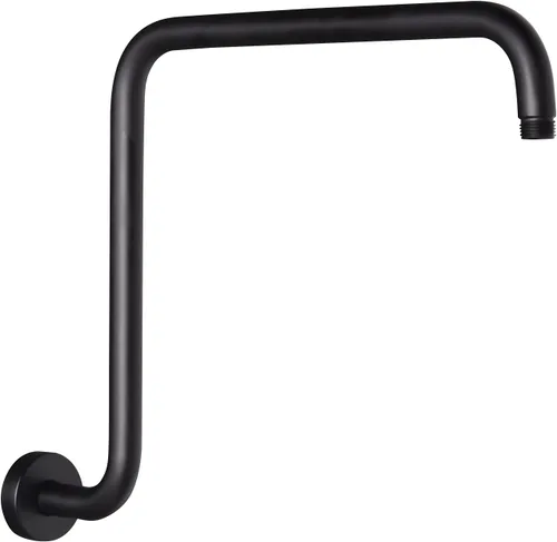 Vista 11 de PHASAT Extensión de brazo de ducha de 16 pulgadas, brazo de ducha en forma de S con brida, brazo de ducha de acero inoxidable 304 de altura alta