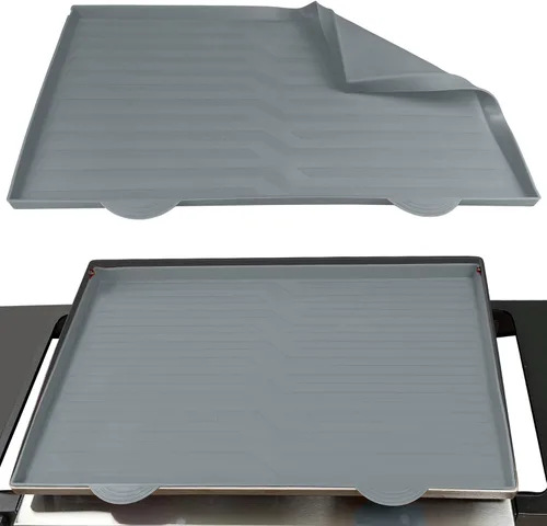 Vista 8 de Tapete de silicona para plancha Blackstone, resistente de grado alimenticio, protege la plancha de roedores, insectos, desechos y óxido, cubierta