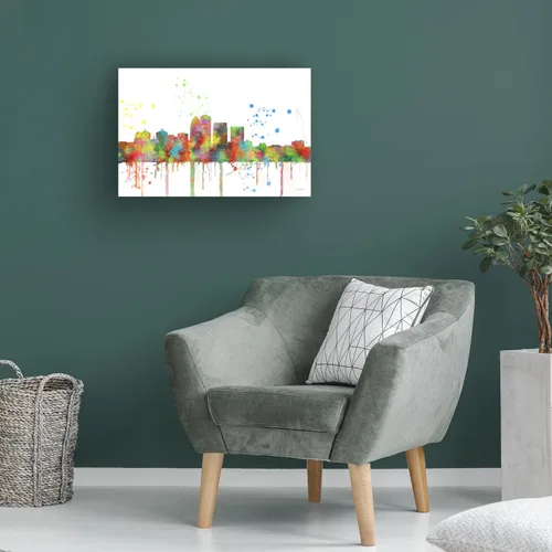 Vista 4 de Trademark Fine Art - Lienzo decorativo con texto en inglés "Louisville