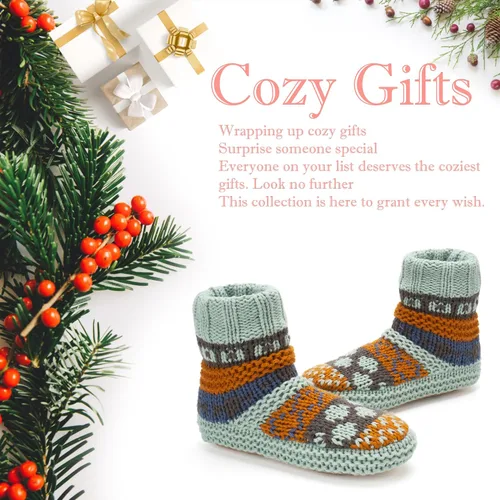 Vista 6 de The Metluks Warm Slipper Socks for Women, Winter Fuzzy House Shoes Indoor, Cozy Christmas Gifts Unique