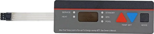 Vista 6 de IDXL2DB1930 - Tablero de exhibición, repuesto para calentador Hayward IDXL2DB1930, panel de control de teclado, interruptor de membrana compatible