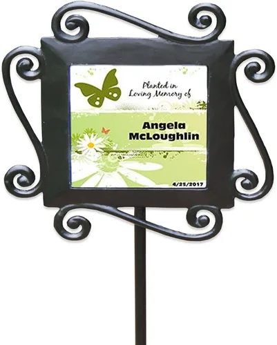 Vista 9 de GiftsForYouNow, estaca de jardín conmemorativa para mascota de hierro forjado, 28 x 8.5