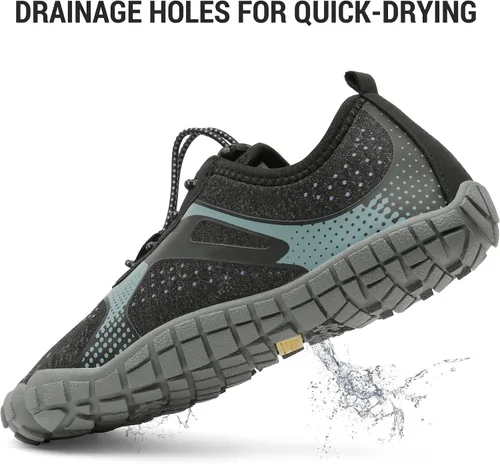 Vista 3 de NORTIV 8 Women's Quick Dry Water Shoes Negro/Gris/Púrpura