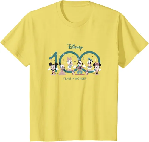 Vista 3 de Disney 100 Years of Wonder Mickey & Pals Muted Cute D100 Camiseta, Negro
