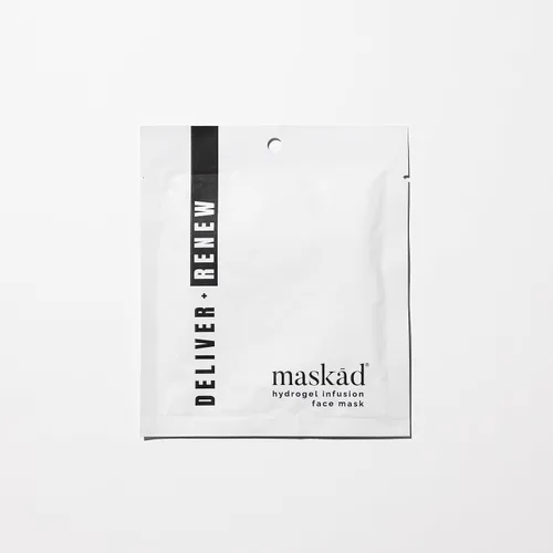 Vista 2 de MASKĀD® Máscara facial de hidrogel – Antienvejecimiento, entrega + renueva, máscara facial de infusión – Mascarilla reafirmante, suavizante