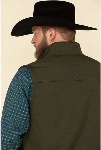 Vista 5 de ARIAT Chaleco de Softshell Vernon 20 para hombre color verde talla S Verde