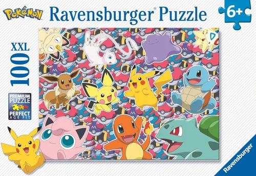 Vista 2 de Rompecabezas de Ravensburger Pokémon para niños a partir de 6 años - XXL 100 piezas - Juguetes de Pikachu