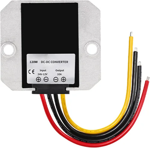 Vista 2 de DC 24V a 12V 10A 120W Convertidor de voltaje Buck Transformador de potencia impermeable, reductor de voltaje reductor, regulador módulo de fuente