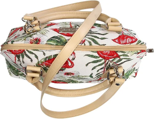 Vista 6 de Signare Tapiz de mano y bolso de hombro para mujer, bolso cruzado de moda para mujer, bolso de cartera para mujeres, niñas y adolescentes