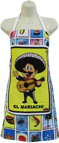 Vista 7 de Leos Imports Loteria Card - Delantal de bingo mexicano con bolsillos