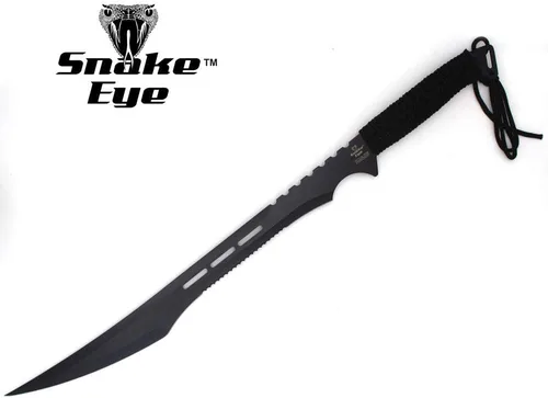 Vista 2 de Snake Eye Tactical - Espada de fantasía con funda de nailón, machete para exteriores y camping Negro