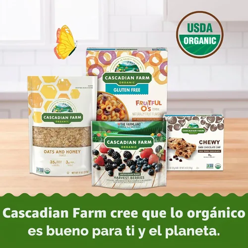 Vista 6 de Cascadian Farm Barras de granola con chispas de chocolate orgánico, 10 unidades, 12.3 oz