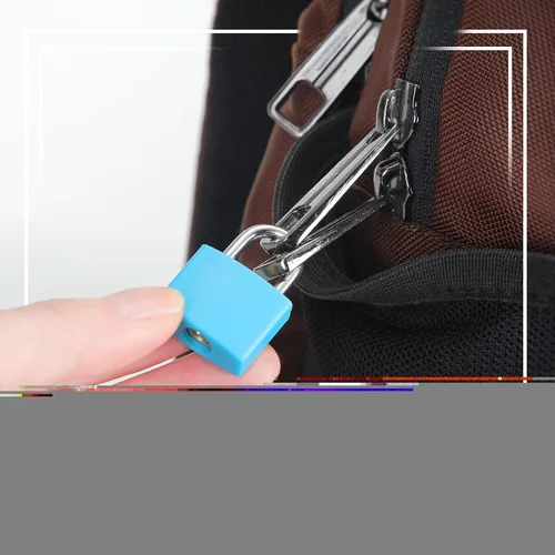 Vista 7 de Yulejo 35 cerraduras pequeñas con llaves para equipaje, mini candados para maleta, candados de viaje de metal multicolor para escuela, gimnasio