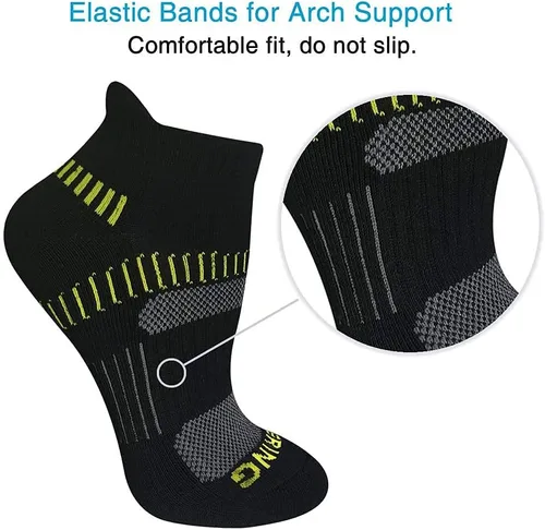 Vista 3 de BERING Women's Performance Athletic Ankle Running Socks (6 Pack)
